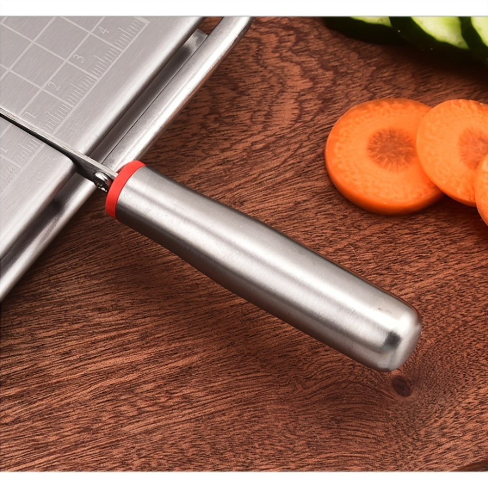 1pc, Cheese Slicer, Stainless Steel Cheese Cutter With Measurements, Heavy Duty Butter Cutter, Baking Tools, Kitchen Gadgets, Kitchen Accessories