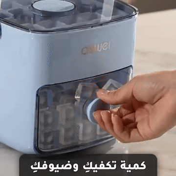 48-Cube Ice Tray with Easy-Press Lid - Double Layer, Push-To-Release Portable Design. Home Use Ice Storage And Making Container, Freezer Mold